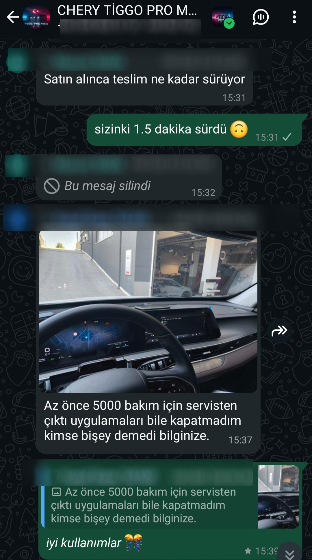 Kullanıcı Dönüşü