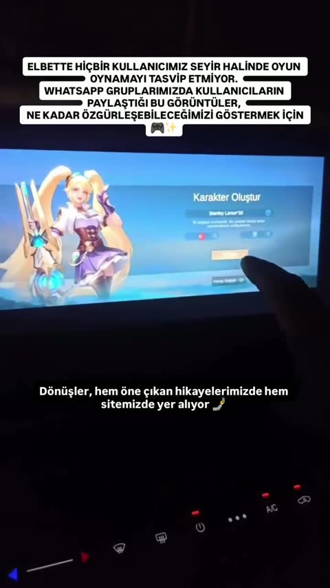 Chery aracında MUHAWARE uygulaması