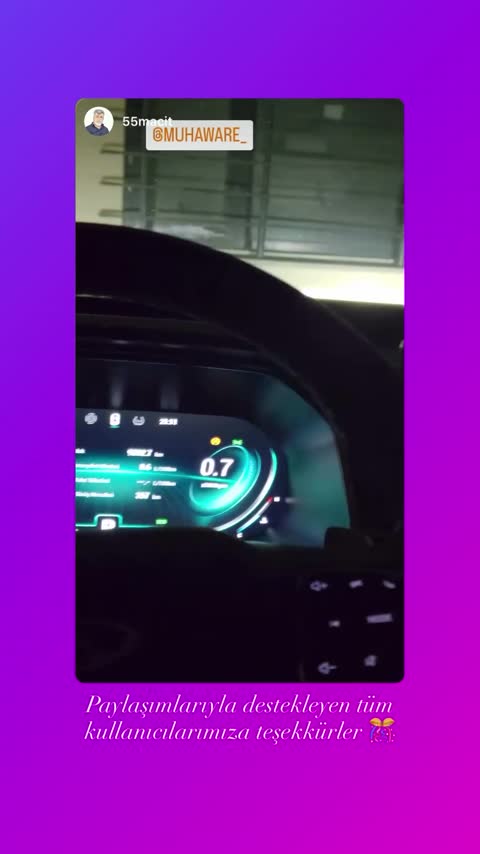 Chery aracında MUHAWARE uygulaması