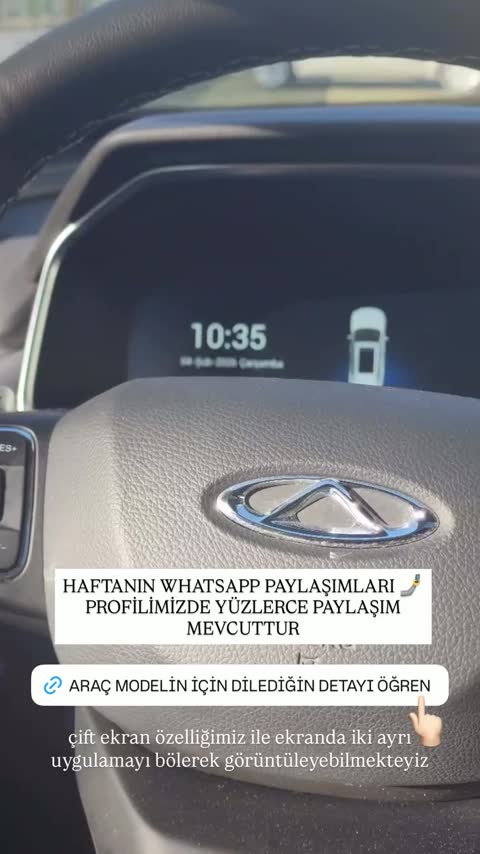 Chery aracında MUHAWARE uygulaması