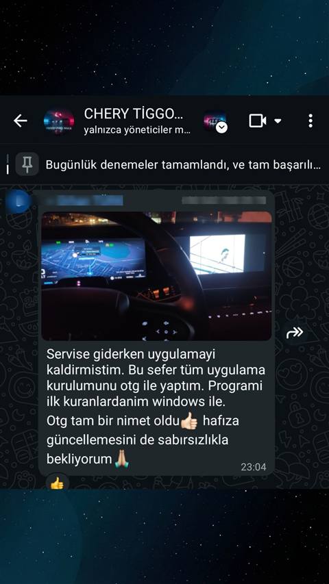 MUHAWARE kullanıcı yorumu (145HP Grubu): Servise giderken uygulamayi kaldirmistim. Bu sefer tüm uygulama kurulumunu otg ile yaptım. Programi ilk kuranlardanim windows ile.
Otg tam bir nimet oldu👍🏻 hafıza güncellemesini de sabırsızlıkla bekliyorum 🙏🏽