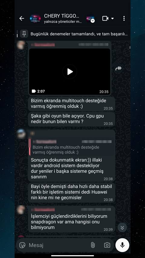 MUHAWARE kullanıcı yorumu (145HP Grubu): Bizim ekranda multitouch desteğide varmış öğrenmiş olduk :)