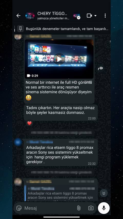MUHAWARE kullanıcı yorumu (145HP Grubu): Normal bir internet ile full HD görüntü ve ses arttırıcı ile araç resmen sinema sistemine dönüşüyor diyeyim 😀