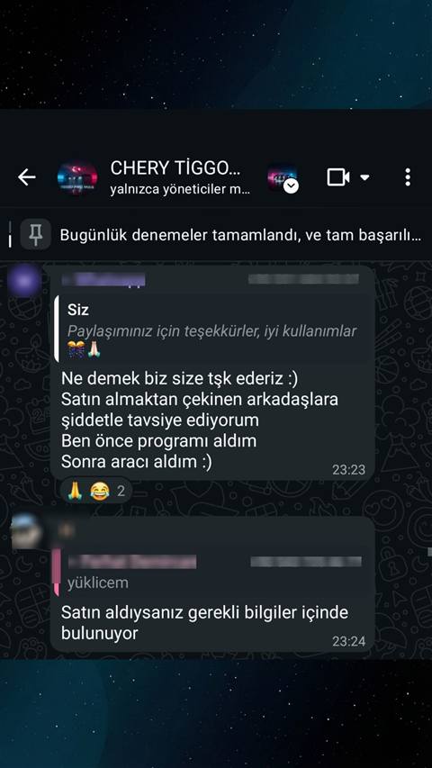 MUHAWARE kullanıcı yorumu (145HP Grubu): Ne demek biz size tşk ederiz :)
Satın almaktan çekinen arkadaşlara şiddetle tavsiye ediyorum
Ben önce programı aldım
Sonra aracı aldım :)