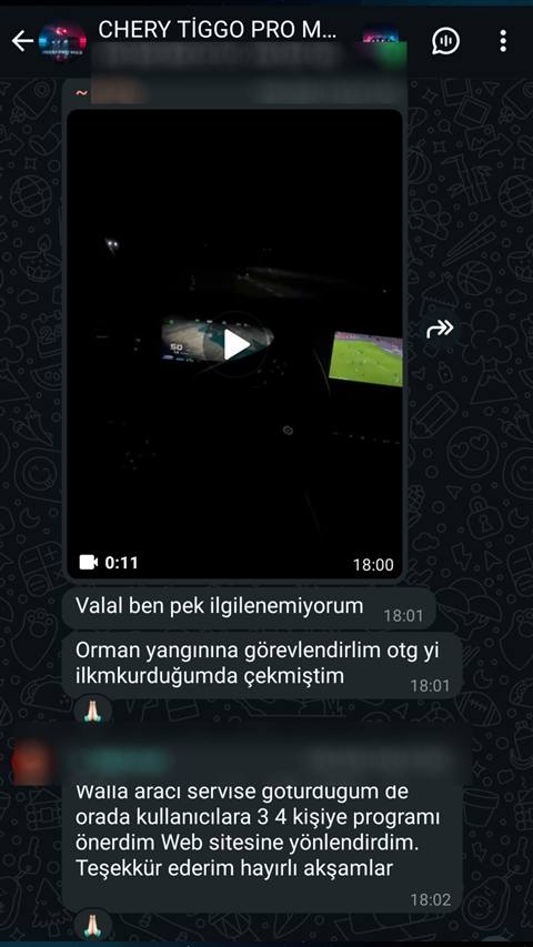 MUHAWARE kullanıcı yorumu (145HP Grubu): Walla aracı servise goturdugum de orada kullanıcılara 3 4 kişiye programı önerdim Web sitesine yönlendirdim. Teşekkür ederim hayırlı akşamlar