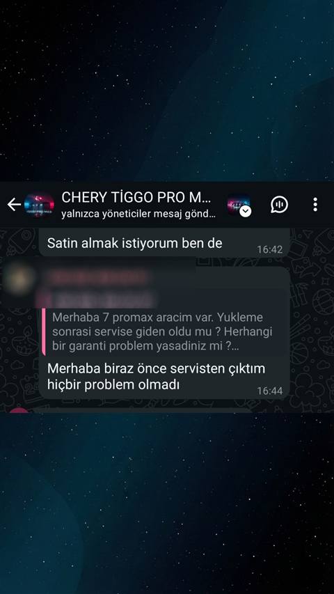 MUHAWARE kullanıcı yorumu (145HP Grubu): Merhaba biraz önce servisten çıktım hiçbir problem olmadı
