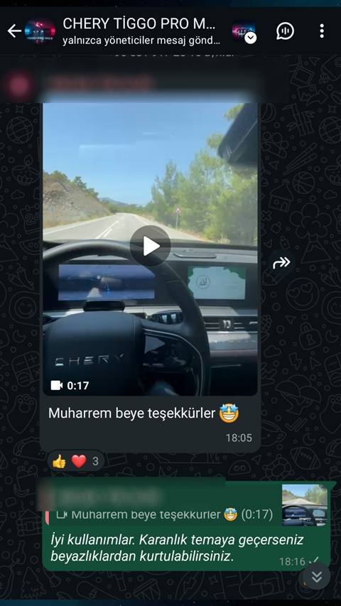 MUHAWARE kullanıcı yorumu (145HP Grubu): Muharrem beye teşekkürler 🤩