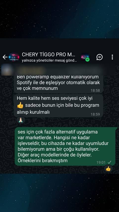 MUHAWARE kullanıcı yorumu (145HP Grubu): Ben poweramp equalizer kullanıyorum Spotify ile de eşleşiyor otomatik olarak ve çok memnunum