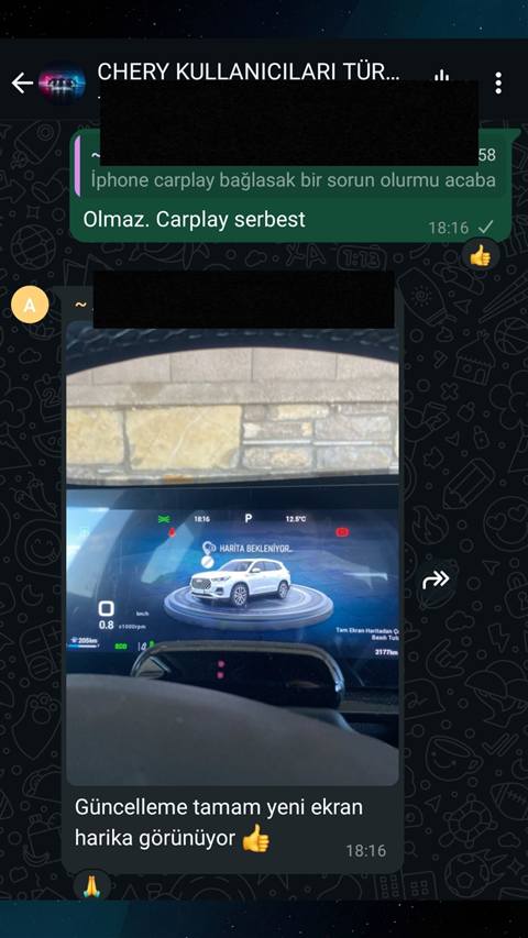 MUHAWARE kullanıcı yorumu (145HP Grubu): Güncelleme tamam yeni ekran harika görünüyor 👍