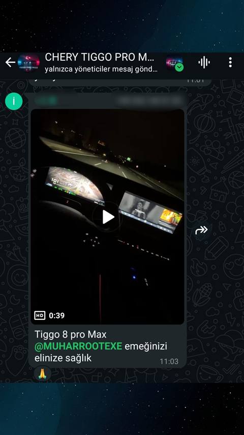 MUHAWARE kullanıcı yorumu (145HP Grubu): Tiggo 8 pro Max
@MUHARROOTEXE emeğinizi elinize sağlık