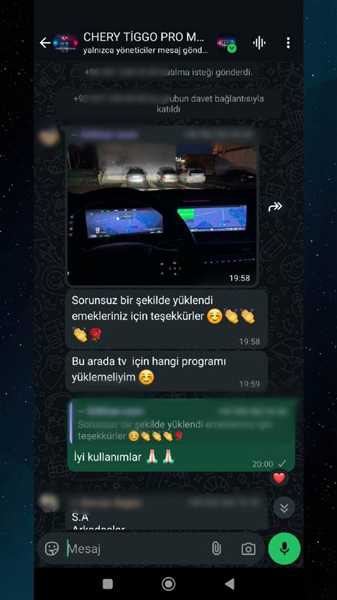 MUHAWARE kullanıcı yorumu (145HP Grubu): Sorunsuz bir şekilde yüklendi emekleriniz için teşekkürler ☺️👏👏👏🌹