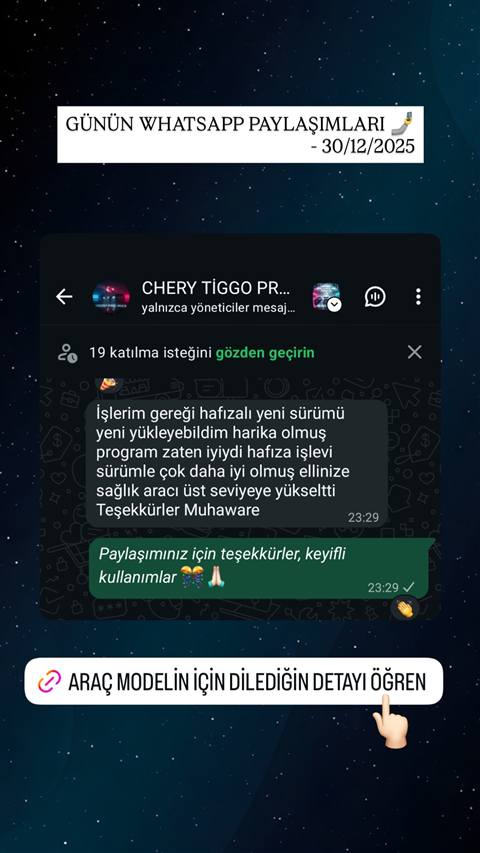 MUHAWARE kullanıcı yorumu (145HP Grubu): İşlerim gereği hafızalı yeni sürümü yeni yükleyebildim harika olmuş program zaten iyiydi hafıza işlevi sürümle çok daha iyi olmuş ellinize sağlık aracı üst seviyeye yükseltti Teşekkürler Muhaware