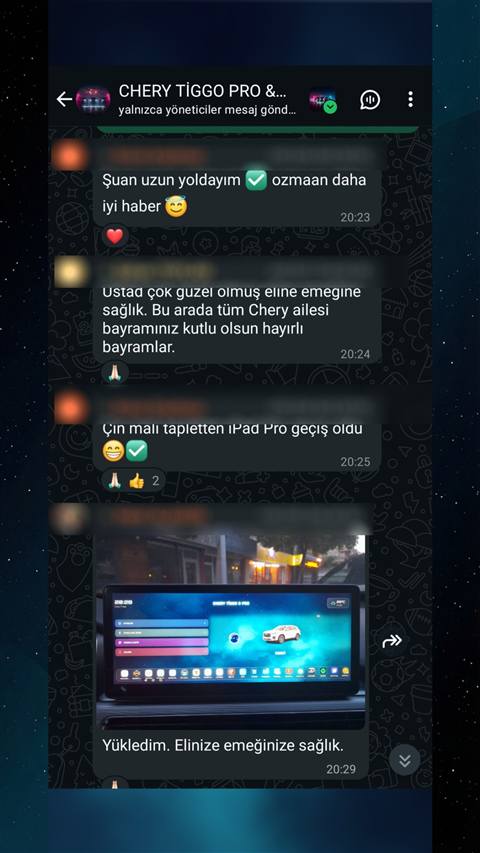 MUHAWARE kullanıcı yorumu (183HP Grubu): Ustad çok guzel olmuş eline emegine sağlık. Bu arada tüm Chery ailesi bayramınız kutlu olsun hayırlı bayramlar.