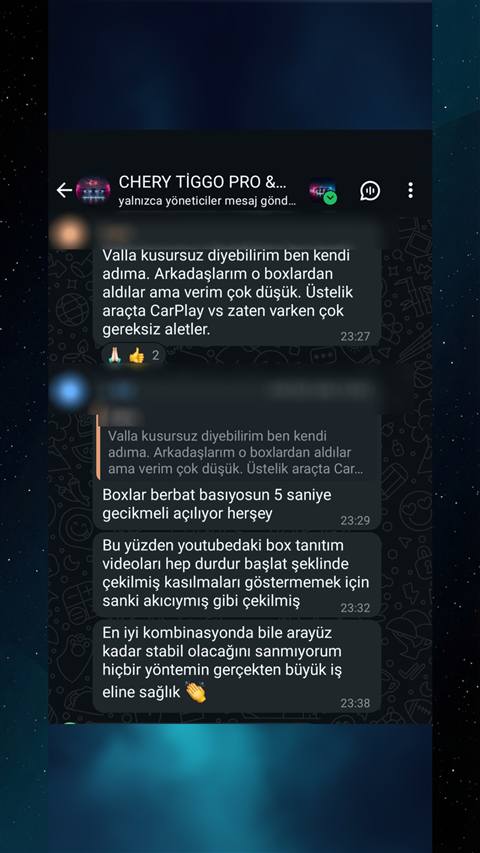 MUHAWARE kullanıcı yorumu (183HP Grubu): En iyi kombinasyonda bile arayüz kadar stabil olacağını sanmıyorum hiçbir yöntemin gerçekten büyük iş eline sağlık 👏