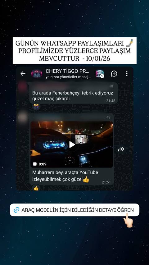 MUHAWARE kullanıcı yorumu (183HP Grubu): Muharrem bey, araçta YouTube izleyeübilmek çok güzel👍