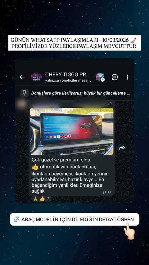 MUHAWARE kullanıcı yorumu (183HP Grubu): Çok güzel ve premium oldu 👍 otomatik wifi bağlanması, ikonların büyümesi, ikonların yerinin ayarlanabilmesi, hazır klavye... En beğendiğim yenilikler. Emeğinize sağlık