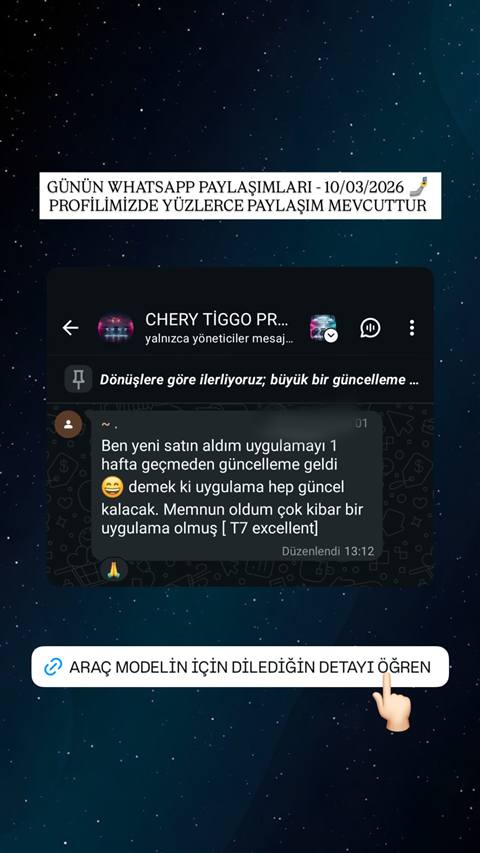 MUHAWARE kullanıcı yorumu (183HP Grubu): Ben yeni satın aldım uygulamayı 1 hafta geçmeden güncelleme geldi 😁 demek ki uygulama hep güncel kalacak. Memnun oldum çok kibar bir uygulama olmuş [ T7 excellent]