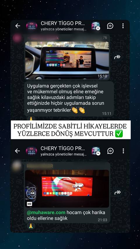 MUHAWARE kullanıcı yorumu (183HP Grubu): Uygulama gerçekten çok işlevsel ve mükemmel olmuş eline emeğine sağlık kilavuzdaki adımları takip ettiğinizde hiçbir uygulamada sorun yaşanmıyor tebrikler👏👏