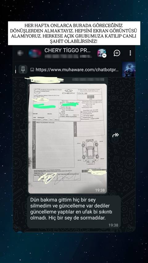 MUHAWARE kullanıcı yorumu (Garanti Paylaşımı): Dün bakıma gittim hiç bir sey silmedim ve güncelleme var dediler güncelleme yaptılar en ufak bi sıkıntı olmadı. Hiç bir sey de sormadılar.