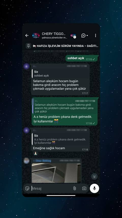 MUHAWARE kullanıcı yorumu (Garanti Paylaşımı): Selamun aleyküm hocam bugün bakıma girdi aracım hiç problem çıkmadı uygulamadan yana çok şükür