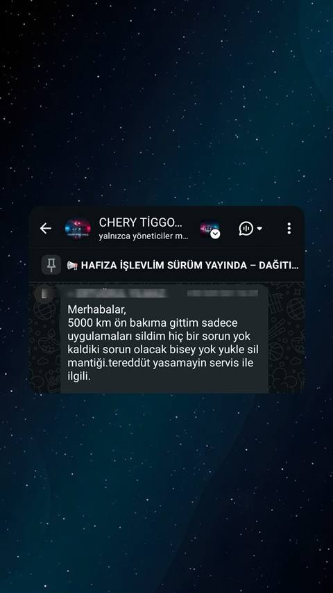 MUHAWARE kullanıcı yorumu (Garanti Paylaşımı): Merhabalar,
5000 km ön bakıma gittim sadece uygulamaları sildim hiç bir sorun yok kaldiki sorun olacak bisey yok yukle sil mantiği.tereddüt yasamayin servis ile ilgili.