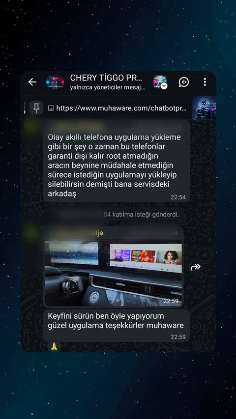 MUHAWARE kullanıcı yorumu (Garanti Paylaşımı): Keyfini sürün ben öyle yapıyorum güzel uygulama teşekkürler muhaware