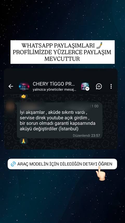 MUHAWARE kullanıcı yorumu (Garanti Paylaşımı): İyi akşamlar , aküde sıkıntı vardı , servise direk youtube açık girdim , bir sorun olmadı garanti kapsamında aküyü değiştirdiler (İstanbul)